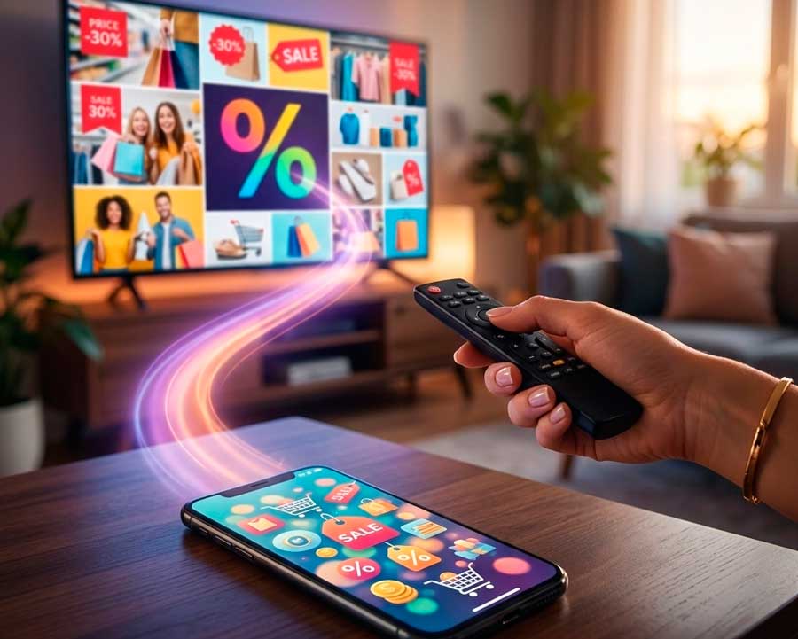 Telewizja i aplikacje mobilne dominują  wśród źródeł wiedzy o akcjach rabatowych sklepów